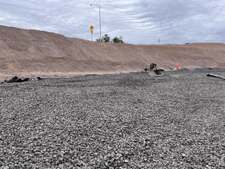 Foamed Glass Aggregate being used at the Exit 17 Bridge Replacement