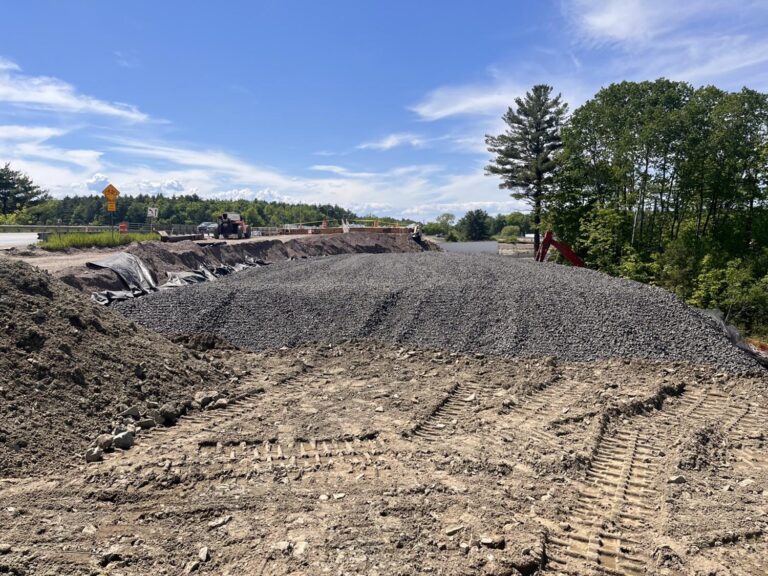 Foamed Glass Aggregate being used at the Exit 17 Bridge Replacement