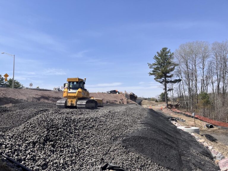 Foamed Glass Aggregate being used at the Exit 17 Bridge Replacement