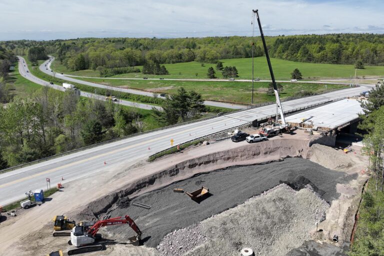 Foamed Glass Aggregate being used at the Exit 17 Bridge Replacement