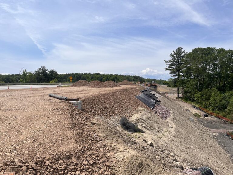 Foamed Glass Aggregate being used at the Exit 17 Bridge Replacement