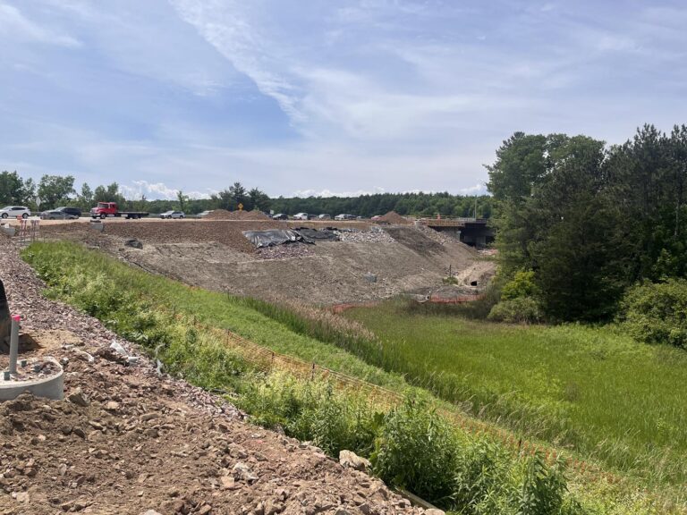 Foamed Glass Aggregate being used at the Exit 17 Bridge Replacement