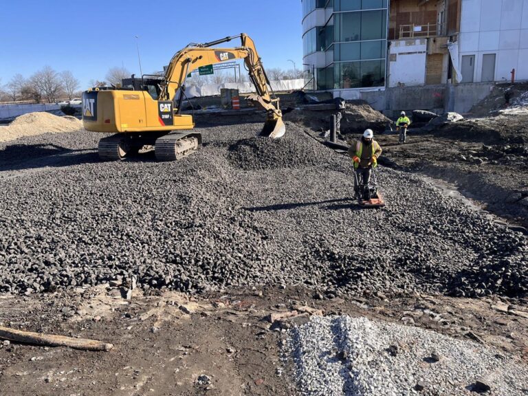 Foamed Glass Aggregate being used at Herb Chambers Toyota
