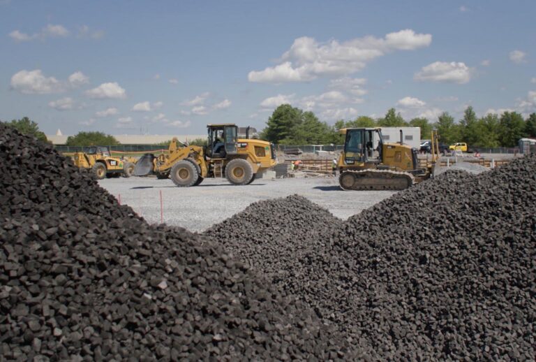 Foamed Glass Aggregate being used at the OnLogic commercial construction site