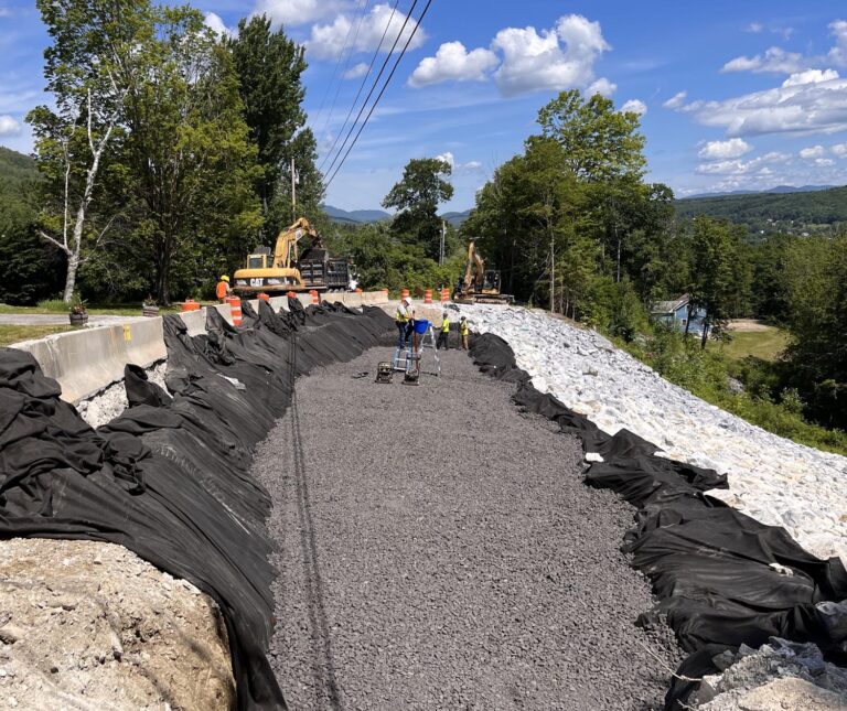 Foamed Glass Aggregate being used at the Dewey Avenue Road Stabilization