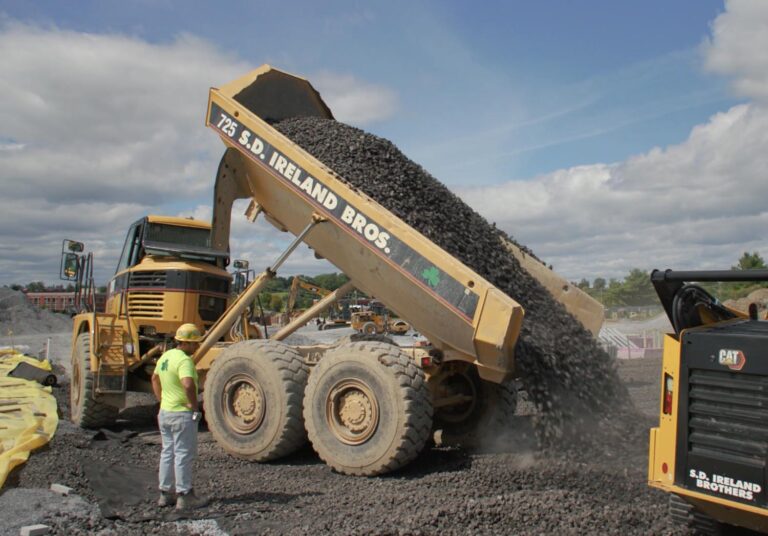 Foamed Glass Aggregate being used at the OnLogic commercial construction site