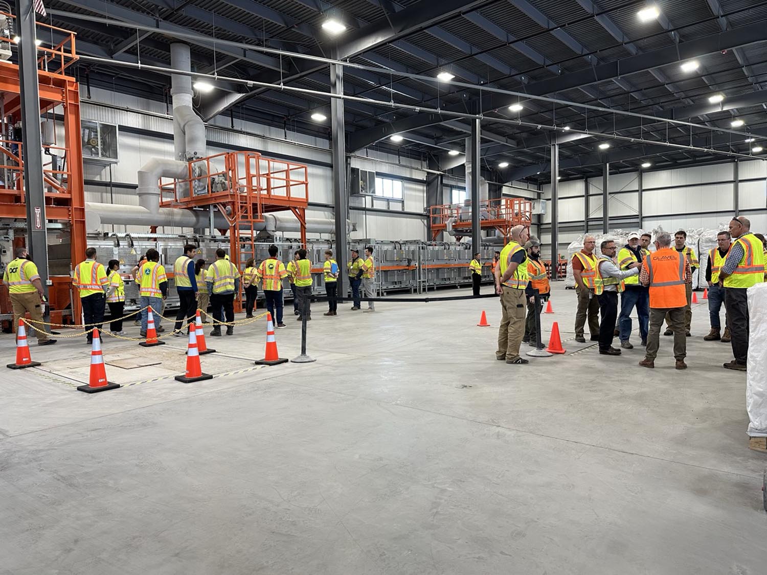A photo of the Glavel foamed glass aggregate manufacturing plant.