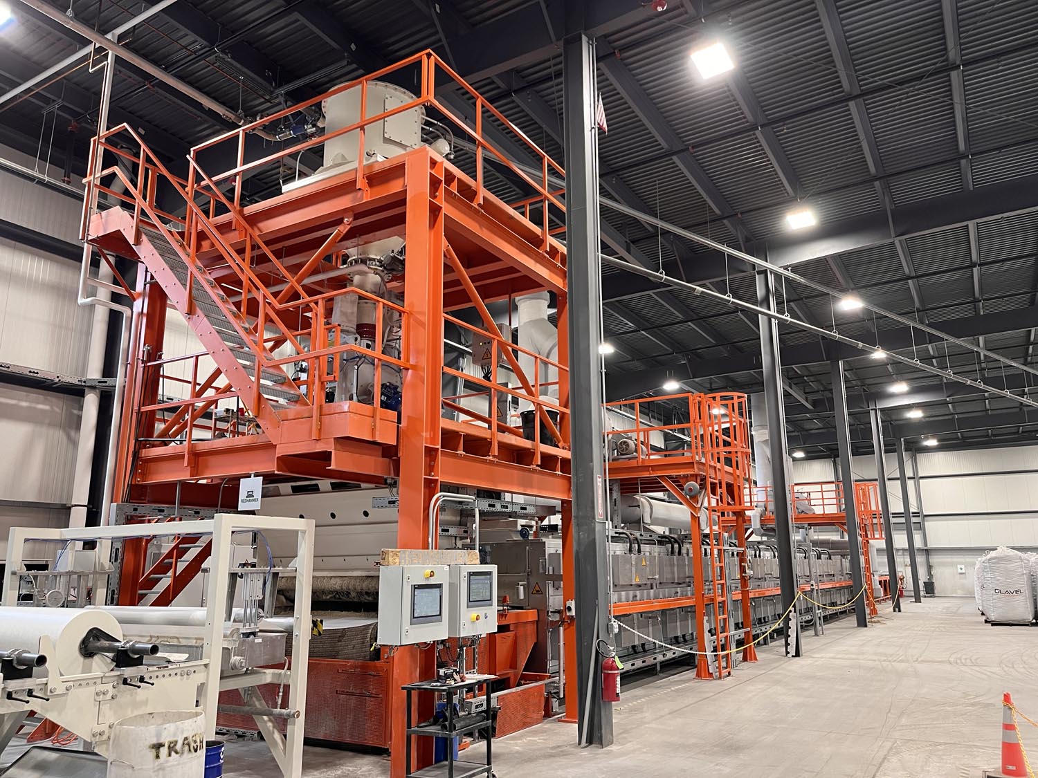 A photo of the Glavel foamed glass aggregate manufacturing plant.